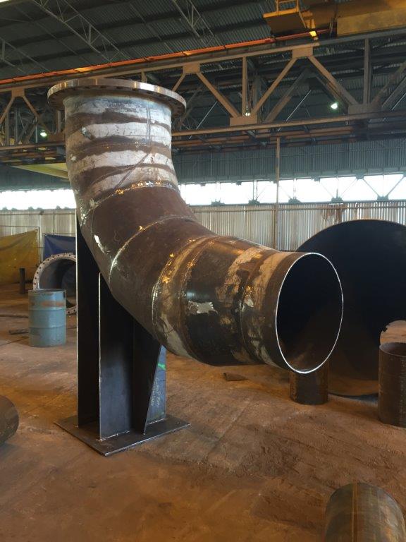 DUCKFOOT REDUCING BEND fabricated by CSP