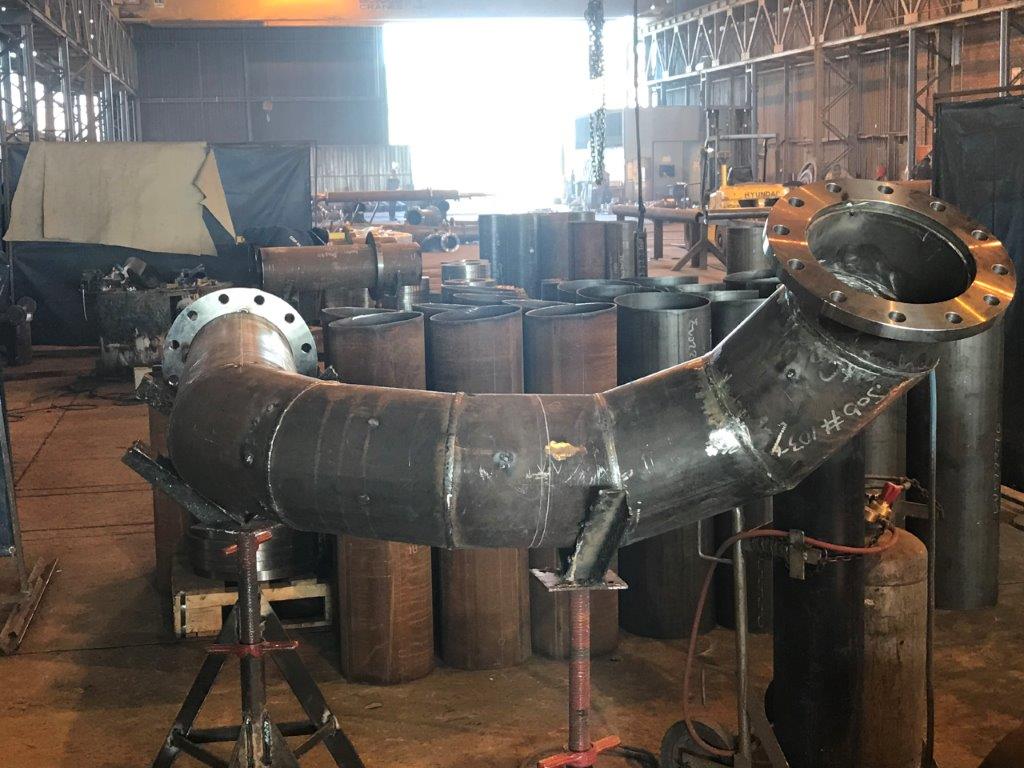 FLANGED COMPOUND BEND fabricated by CSP