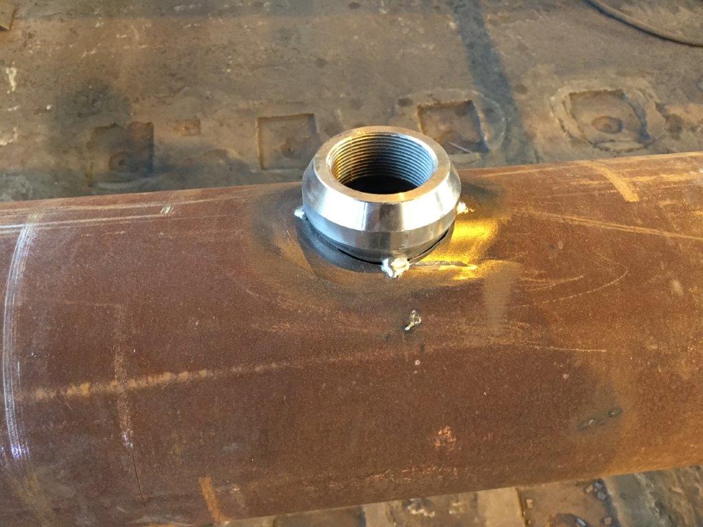 THREADOLET fabricated by CSP