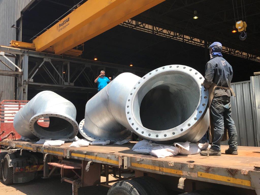 Compound fabricated bend for Namibia